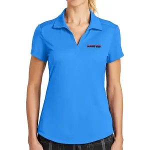 Vrouwen Zachte 100% Katoen Hoge Kwaliteit Effen Golf Custom Geborduurd Logo Vrouwen Poloshirt