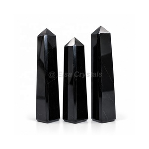 Obélisques en grenat et tourmaline noire, Obélisques d'art en cristal de qualité supérieure, Exportateur de pierres précieuses en gros d'Inde, Fournisseur en gros, Plateforme B2B - Product Image 6