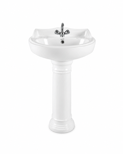 Ensemble Stargold très vendu, lavabo sur pied moderne finition brillante, évier en céramique de haute qualité, garantie 5 ans, vente en gros - Product Image 1