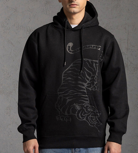 Sweat-shirt à capuche personnalisé pour homme, mélange de coton, imprimé, pull-over d'hiver, qualité supérieure, respirant - Product Image 1