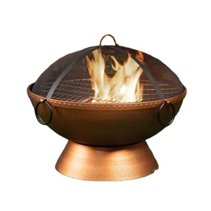 Linea Exports Inc. Brasero Redondo de Metal para Jardín, Brasero de Acero para Calentar el Jardín en Fiestas al Aire Libre - Product Image 1