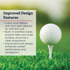 Lavador de Pelotas de Golf Estándar - Limpiador de Pelotas de Golf con Capacidad para 4 Pelotas |   Diseño de cepillo mejorado, disponible en 7 colores - Product Image 5