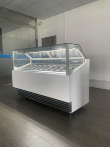 Réfrigérateur à glaces italien CE 9 Pan avec dégivrage <span class=keywords><strong>automatique</strong></span> et éclairage LED -18°C ° Vitrine Réfrigérée pour Gelato Italien - Product Image 6