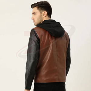 Veste d'hiver en cuir pour homme, coupe-vent, nouvelle mode streetwear, fabrication directe en usine, vente en gros, marque personnalisée, qualité supérieure, hiver chaud - Product Image 3