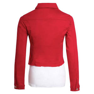 Chaqueta vaquera informal de corte holgado para mujer, estilo urbano, cómoda y a la moda para el día a día - Product Image 4