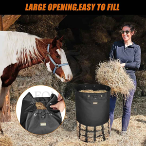 Redes para Heno de Caballos, Alimentación Lenta, Redes Personalizadas para Heno Ecuestre, Bolsa de Alimentación para Transporte en Establos y Uso Diario - Product Image 4