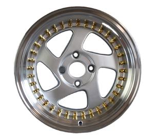 15x8.25 4x100 4x114.3 실버 골드 블랙 크롬 캐스팅 멀티 스포크 신형 <span class=keywords><strong>25mm</strong></span> 30mm 98mm 알루미늄 합금 휠 - Product Image 2