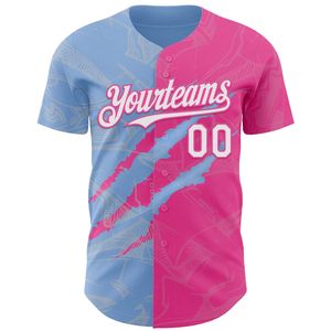 Maillot de baseball personnalisé, sérigraphie du logo de l'équipe, manches courtes, logo personnalisable sur le devant/le dos/les manches, 100% coton biologique - Product Image 6