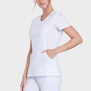 Ensembles de blouses, tuniques et manteaux élégants, extensibles et doux pour femmes – Uniformes de mode pour hôpitaux, cliniques, spas et salons de beauté - Product Image 6