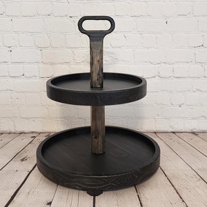 Support à gâteau en bois durable pour pique-nique en plein air, support à fruits, présentoir à desserts - Product Image 6