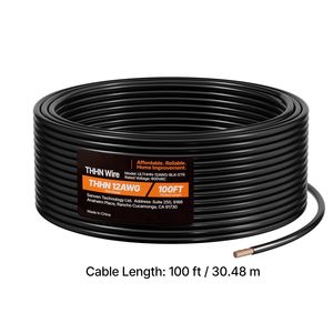 Cavo THHN in Rame Nudo 6 AWG, 19 Fili Intrecciati, 100% OFC, 30 Metri, Guaina in Nylon, 600V, per Interni - Product Image 4