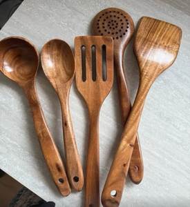 Handcrafted <b>Wooden</b> <b>Salad</b> <b>Servers</b> Set With Spoon Spatula And Turner Eco Friendly Utensils For Kitchen Use <b>Salad</b> <b>Server</b> Set - Product Image 3