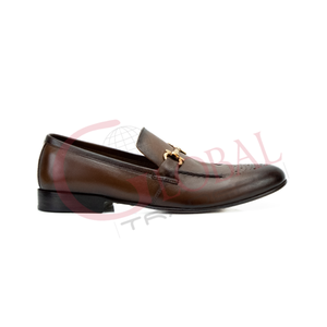 <b>Men</b> Leather Horsebit Slip On <b>Dress</b> Shoes Moc Toe Formal Business Office Casual Elegant Metal Bit Gentleman Style - Product Image 4