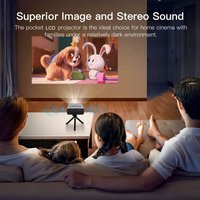 Mini projecteur populaire YT500 pour usage domestique, projecteur de poche avec télécommande, système IOS Android, projecteur de mise en miroir d'écran