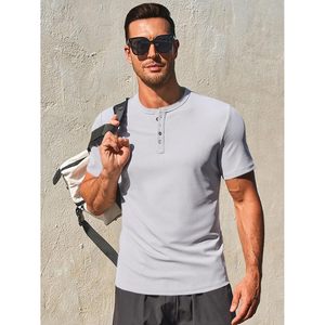 2025เสื้อผู้ชายแขนสั้นแบบลำลอง, เสื้อทีเชิ้ตออกกำลังกายเข้ารูปผ้าฝ้าย/เยื่อไผ่ - Product Image 1