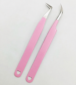 Ensemble de pinces à cils professionnelles personnalisées en acier inoxydable, durables, réutilisables, à pointe lisse, 13 cm, précision pour les cils - Product Image 6
