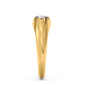 แหวนทองคำประดับเพชรทรงกลมคลาสสิก - Product Image 1