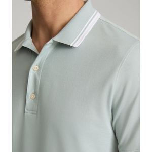 Ropa Deportiva Informal Ligera para Hombre, Camisetas Polo con Estructura Tejida, Absorción de Humedad y Marca Personalizada, Venta al Por Mayor - Product Image 2