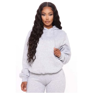 Sweat à capuche pour femme de haute qualité, épais, confortable, coupe ample, avec poignets côtelés extensibles - Product Image 5