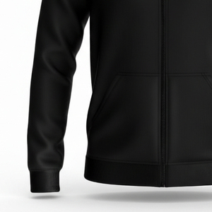 Sweat à capuche zippé en polaire brossée 65% polyester 35% coton 350-400 g/m² avec bordure côtelée 2x1 sur les poignets et le bas, fermeture éclair sur le devant - Product Image 5