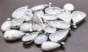 Colliers pendentifs ovales en pierre de lune, plaqué argent 925, bijoux en pierres précieuses naturelles, unisexe, à porter au quotidien, cadeau - Product Image 4