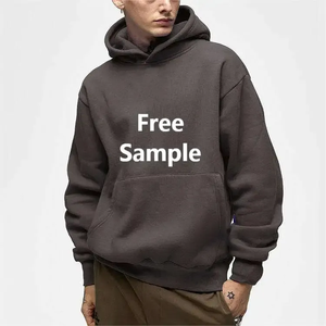 Sweat à capuche unisexe de haute qualité, 340g, en molleton lourd 100% coton, coupe ample, coupe-vent, écologique, avec logo brodé sur le devant - Product Image 3