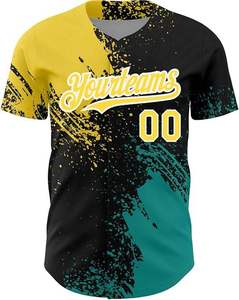 เสื้อเบสบอลสั่งทำยอดนิยม แขนสั้น ระบายอากาศได้ดี น้ำหนักเบา ผลิตจากโพลีเอสเตอร์ สำหรับทีมชาย วัยรุ่น และผู้ใหญ่ - Product Image 5
