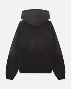 Boxy Slightly Cropped Fit 450gsm Heavyweight 100% Cotton Drop Shoulder <b>Sun</b> Fade Eco-Friendly Winter Hoodie - Product Image 6