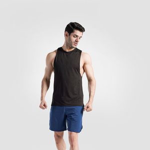Débardeur Homme de Haute Qualité, Col Rond, Tricoté, pour Musculation et Sport, Logo Personnalisé, Léger, Doux, en Polyester/Coton/Spandex - Product Image 4