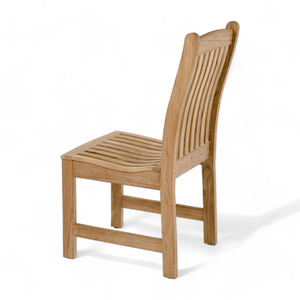 <b>Dining</b> Set <b>Rustic</b> Teak <b>Wood</b> <b>Dining</b> Chairs and <b>Table</b> With Durable Frame Material for Outdoor Courtyard Villa Camping Park - Product Image 5