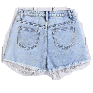 Shorts de Mezclilla Desgastados de Alta Calidad, Estilo Personalizado, Shorts de Mezclilla Rotos Unisex, Último Diseño para Ropa Urbana - Product Image 2