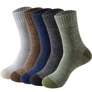 Hot Sale Wool <b>Socks</b> <b>Winter</b> Thermal National Style Pattern Warm <b>Thick</b> Knit Wool Soft Vintage Casual Crew <b>Socks</b> - Product Image 4