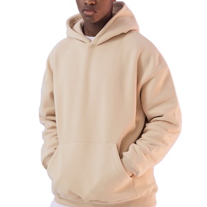 Nouveaux sweats à capuche pour hommes 2025, en molleton, basiques, en coton, poids lourd, 500 GSM, coupe ample, sweat à capuche uni, taille plus, sweats à capuche imprimés pour hommes - Product Image 1