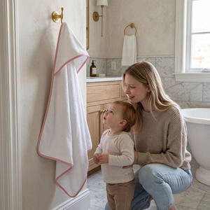 Toalla con Capucha para Bebé, 420 g/m², 100% Algodón, Gruesa, Absorbente, Ecológica, de Secado Rápido, Hipoalergénica, Certificada OEKO-TEX, Envoltura para Baño de Recién Nacidos - Product Image 5