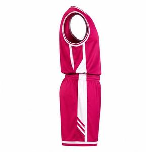 Conjunto de Uniforme de Baloncesto Personalizado, Sin Mangas, Rosa, Poliéster Transpirable, Uniforme Deportivo Unisex para Adultos - Product Image 4