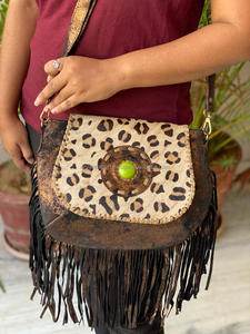 Bolso de Mano de Cuero Auténtico de Diseñador de Lujo con Hebilla y Flecos, Bolso Cruzado de Cuero Genuino de Marcas Famosas para Mujer, Bolsos de Estilo Occidental - Product Image 4