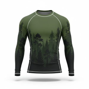 Camiseta Deportiva de Compresión Unisex de Manga Larga, Personalizable por Sublimación, para BJJ, MMA, Jiu Jitsu, Grappling, Entrenamiento No Gi - Product Image 1