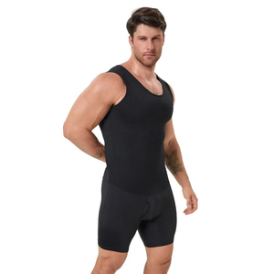 Vêtement sculptant pour homme sur mesure, coupe ajustée, respirant, léger, extensible en spandex, contrôle du ventre, sans couture, confortable et pratique - Product Image 4