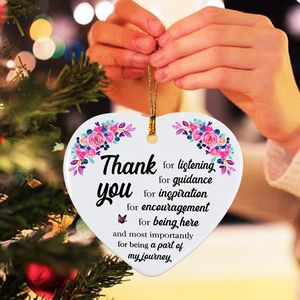 Regalos de Agradecimiento para Mujeres, Hombres, Maestros, Compañeros de Trabajo, Jefes, Amigos, Adornos de Agradecimiento, Adornos Navideños para el Árbol, para Mentores - Product Image 4