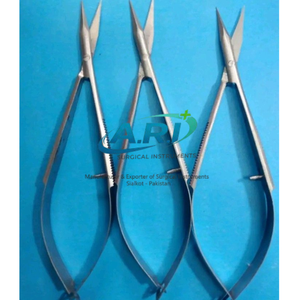 Tijeras de Bordado Profesionales con Mecanismo de Resorte, Extra Afiladas, Estilo Ruso, para Recortar Cejas, Disponibles en Todos los Colores - Product Image 1