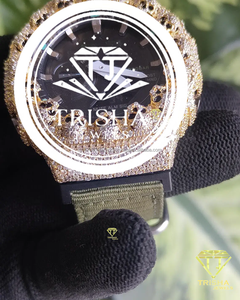 Reloj de Diamantes Moissanite con Incrustaciones de Diamantes para Hombre, Plata de Ley 925, Reloj de Pulsera de Diseño Hip Hop, Joyería Personalizada, Regalo para Él - Product Image 2