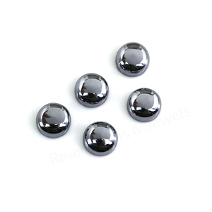 Cabochon en pierre précieuse naturelle de silicium de haute qualité, forme ronde, 12 mm, poli miroir, dos plat, pour la fabrication de bijoux, pendentifs et bagues - Product Image 4