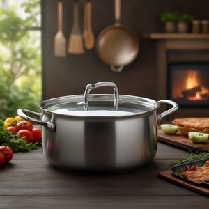 Coperchio per pentola Chef-Luxe in acciaio inossidabile da 12 pollici con manico ad anello per pentole da cucina - Product Image 4