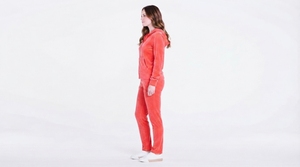 <b>Women's</b> Soft Fabric Hooded Zip <b>Jacket</b> with Comfortable Pants Two Piece Set - Product Image 3