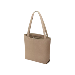 Sac fourre-tout en coton écologique pour femmes Logo personnalisé imprimé bas quantité minimale de commande direct usine vente en gros sac en toile recyclée avec poche à fermeture éclair - Product Image 5