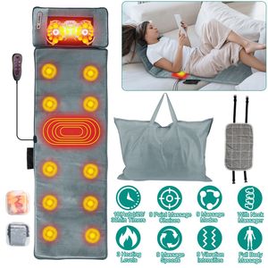 Tappetino per Massaggio Completo del Corpo con Riscaldamento Lombare e 9 Modalità di Vibrazione per Massaggio ai Piedi - Product Image 1
