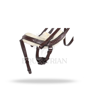 Bridon d'équitation anglais brun taille unique Ontario pour le confort du cheval - Product Image 3