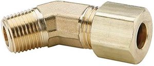 Coudière de compression mâle en laiton de haute qualité, coudée à 45° (AOL114), flexible, OEM, haute pression, en pouces - Product Image 6