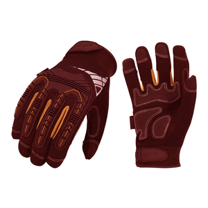 Guantes de Seguridad de Cuero Keembro, Protección Completa para los Dedos, Textura Antideslizante, Muñequera Elástica, Guantes de Trabajo de Uso General, Función Anticorte - Product Image 1