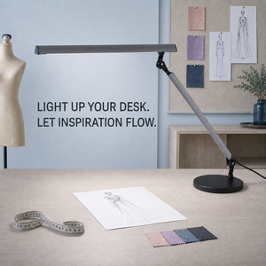 Lámpara de Escritorio LED con Brazo Oscilante Ajustable, Control Táctil de Aluminio, Luz de Trabajo para el Cuidado de los Ojos, para Oficina, Hotel, Salón, Espacio de Trabajo de Diseñadores - Product Image 1
